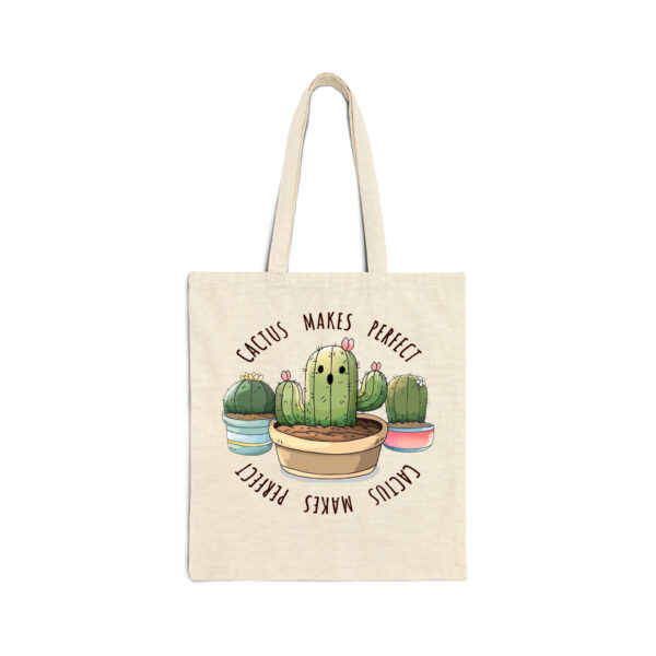 Cactus Makes Perfect Natural Tote Bag