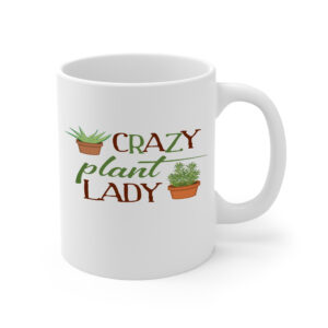 Crazy Plant Lady White Mug Right