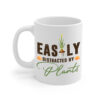 Easily Distracted By Plants White Mug Left