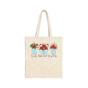 Easily Distracted By Plants copy Natural Tote Bag