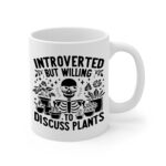 Introverted Discuss Plants White Mug Right