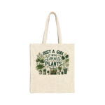 Just a Girl Who Loves Plants 3 Natural Tote Bag