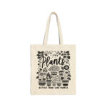 Like Plants Better Than People Natural Tote Bag