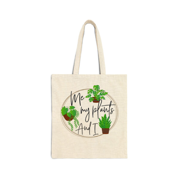 Me My Plants And I Natural Tote Bag