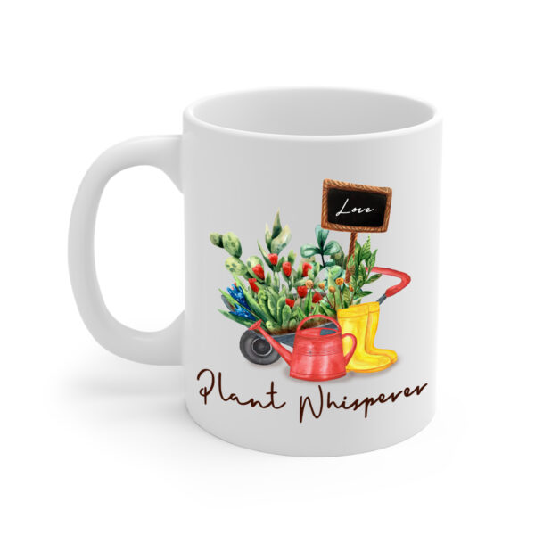 Plant Whisperer White Mug Left