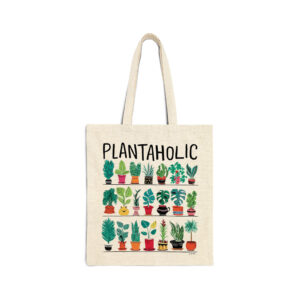 Plantaholic Natural Tote Bag