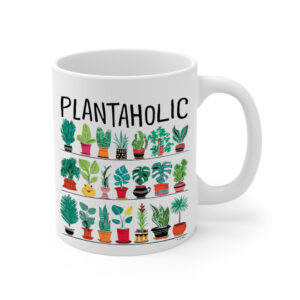 Plantaholic White Mug Right