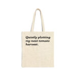 Quietly Plotting Tomato Harvest Natural Tote Bag