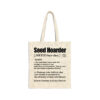 Seed Hoarder Gardening Natural Tote Bag