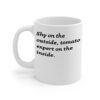 Shy Tomato Expert White Mug Left