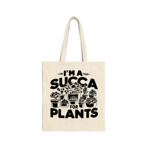 Succa For Plants Natural Tote Bag