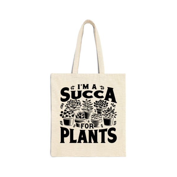 Succa For Plants blk Natural Tote Bag