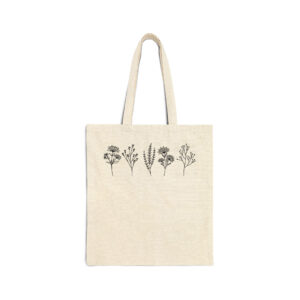 Wild Flower Natural Tote Bag