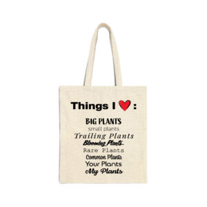 paranneltu Things I Love Natural Tote Bag