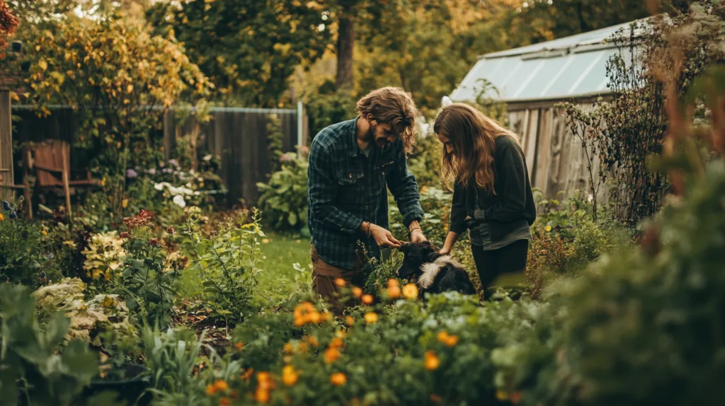 realistic tilt shift photo of young couple